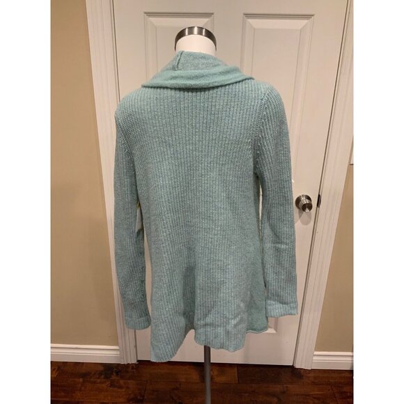 La Fee Verte Anthropologie Light Blue Wrap Cardigan W/ Pockets, Size Medium - Picture 6 of 7